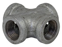 Krydsmuffe galvaniseret 1/2"